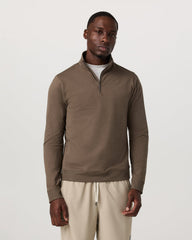 Coronado 1/2 Zip Men's Espresso Heather Pullover | Vuori Sale