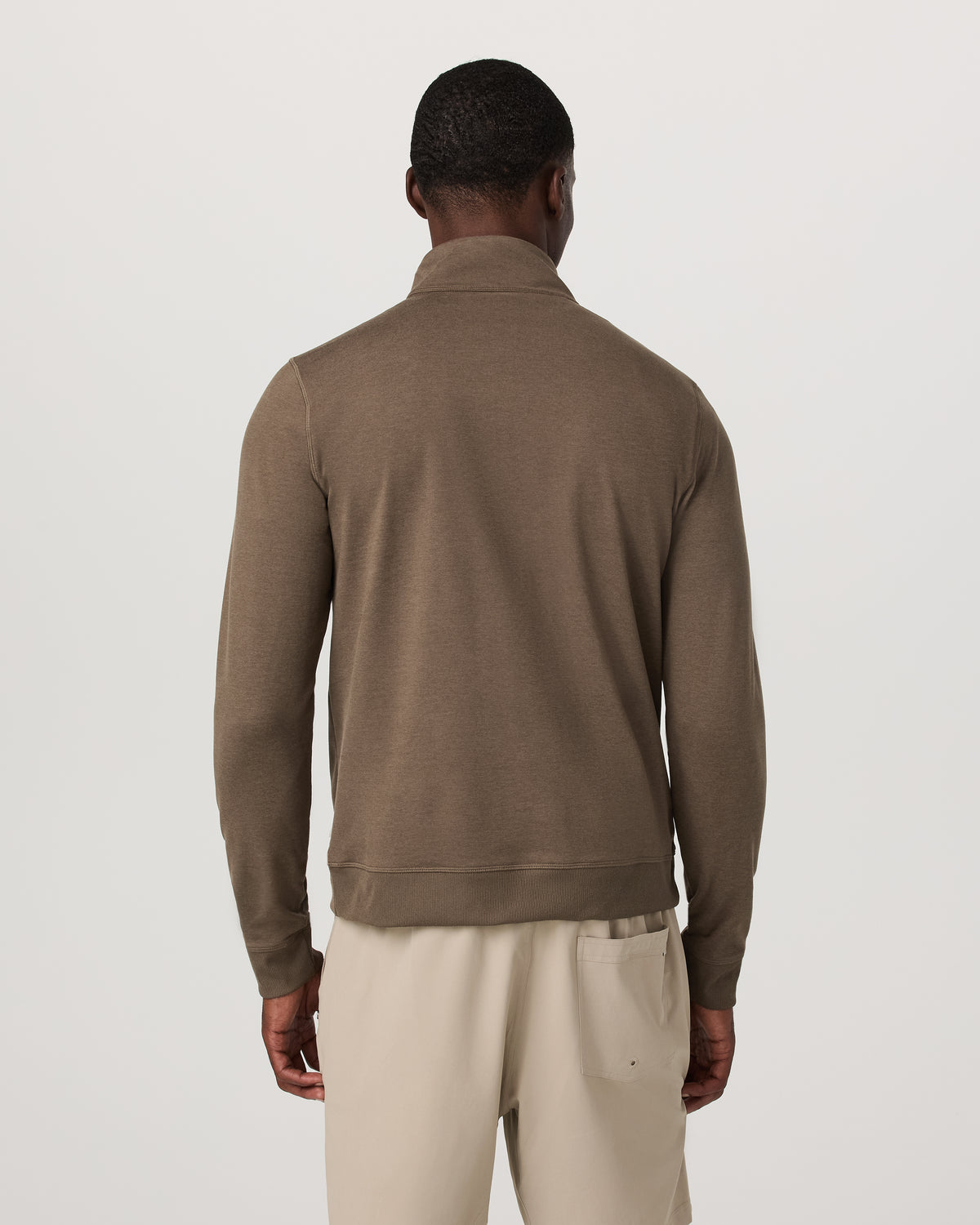 Coronado 1/2 Zip Men's Espresso Heather Pullover | Vuori Sale
