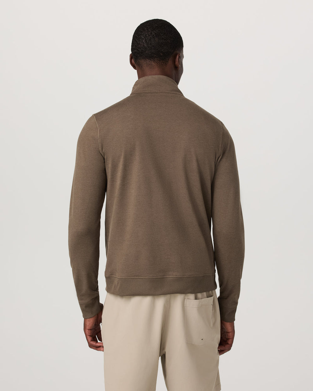Coronado 1/2 Zip Men's Espresso Heather Pullover | Vuori Sale