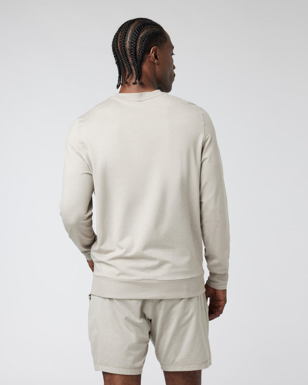 Ponto Performance Crew Dark Salt Heather Pullover | Vuori For sale