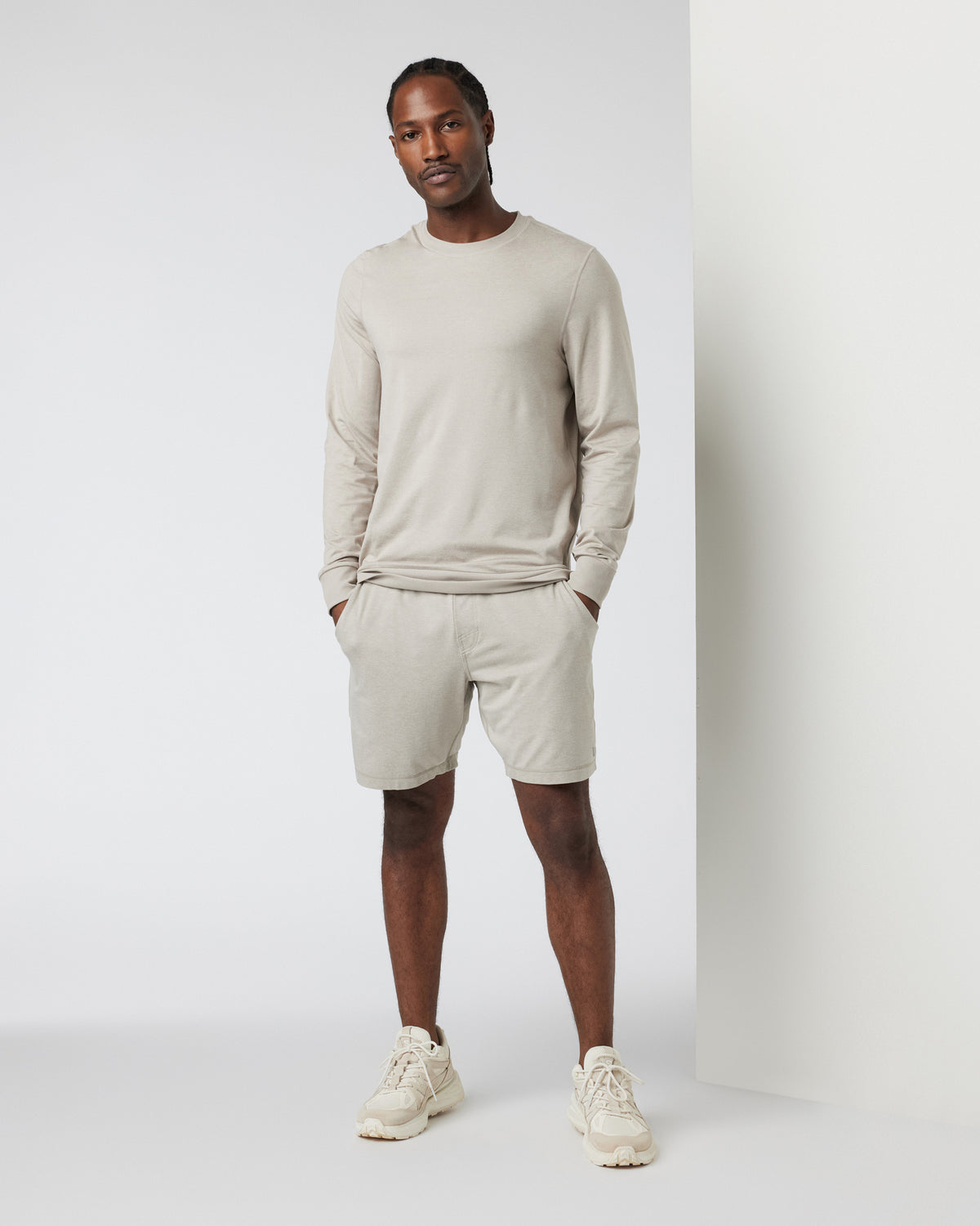 Ponto Performance Crew Dark Salt Heather Pullover | Vuori For sale