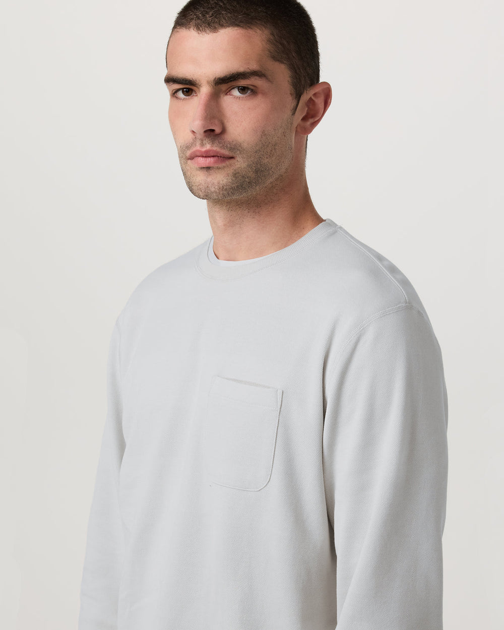 Jeffreys Crew 2.0 Men's Winter Grey Heather Pullover | Vuori Online