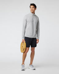 Ease Performance Half Zip 2.0 Light Heather Grey | Vuori US