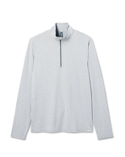 Ease Performance Half Zip 2.0 Light Heather Grey | Vuori US