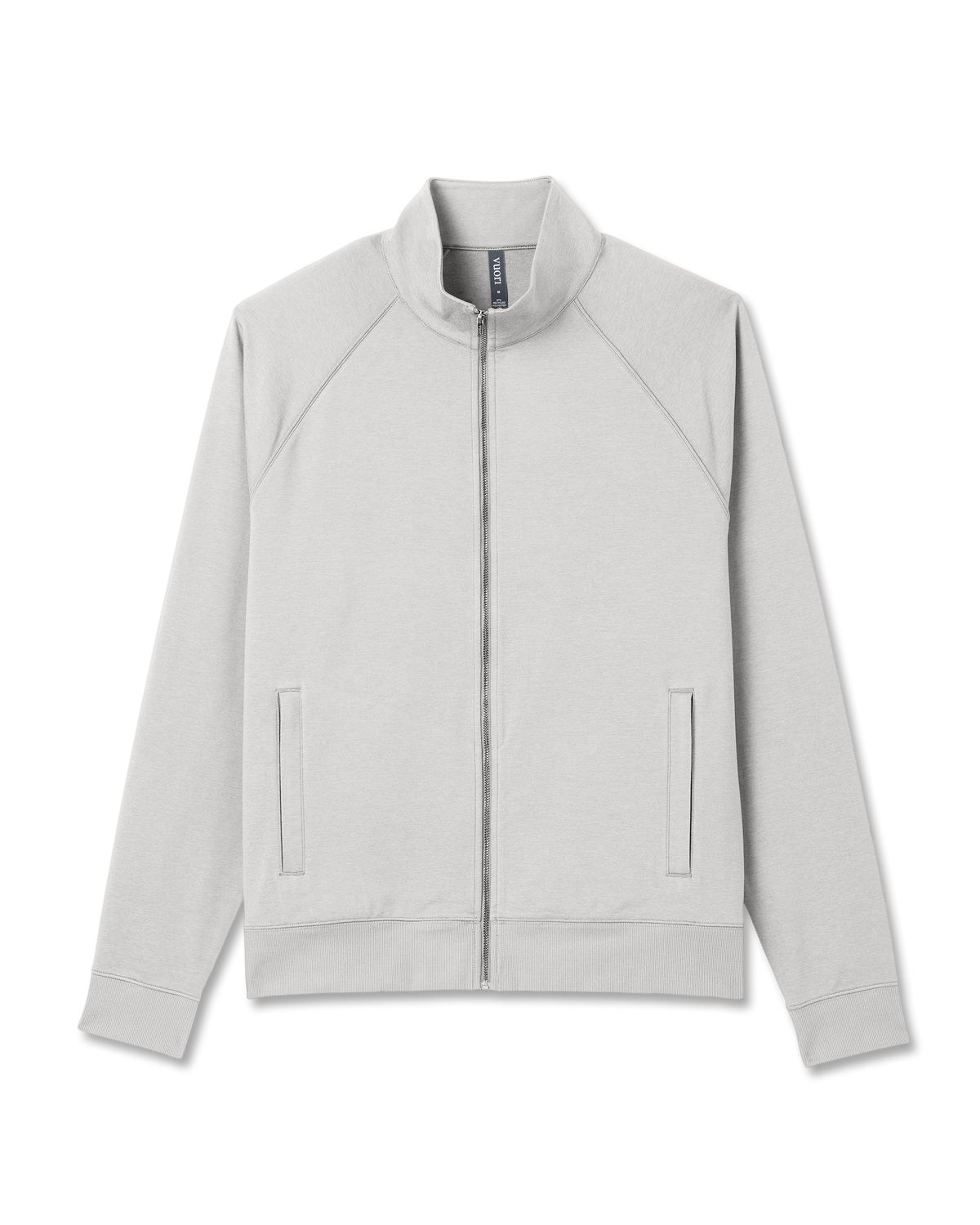 Coronado Novelty Full Zip Salt Heather Mock Neck Jacket | Vuori Clothing