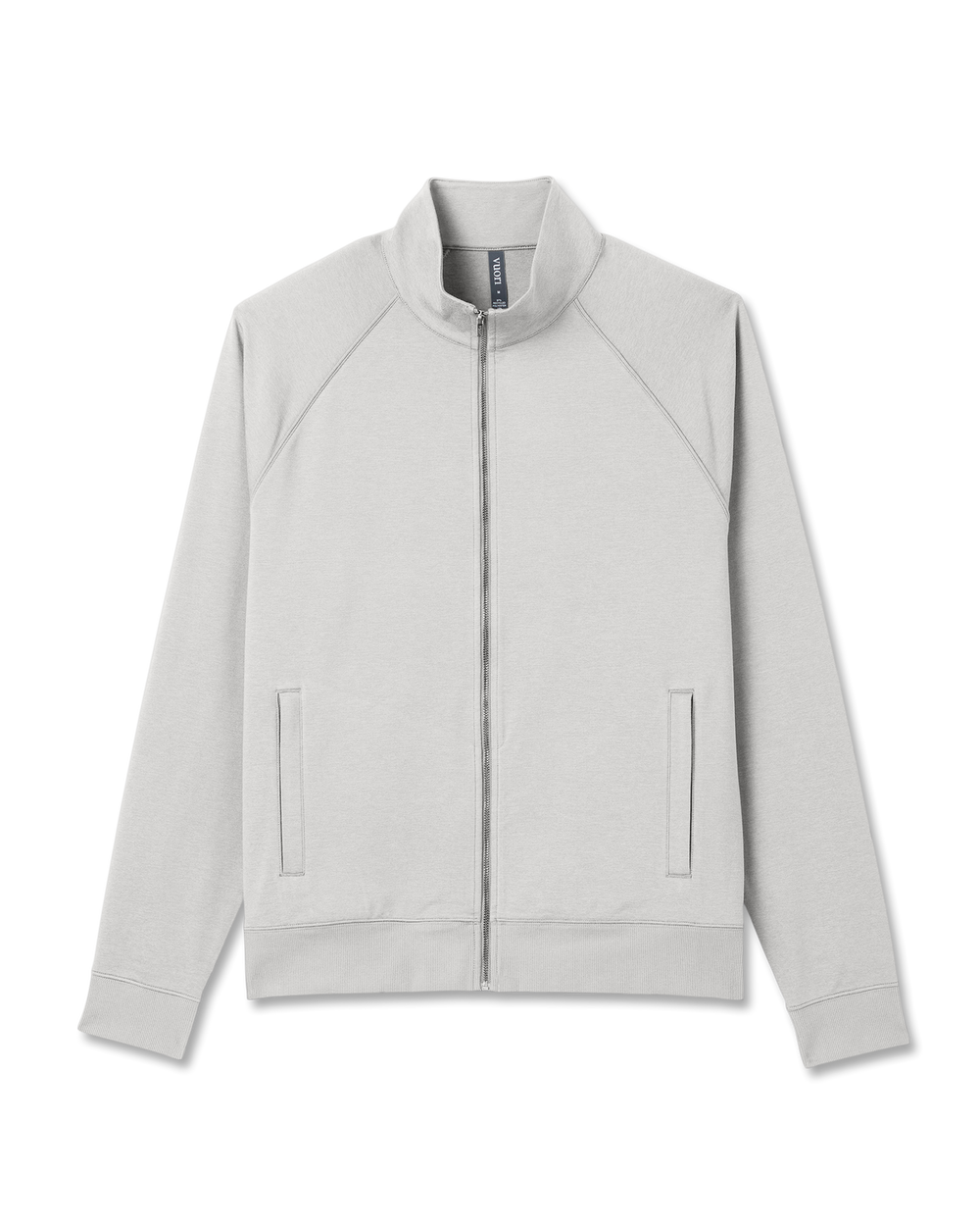 Coronado Novelty Full Zip Salt Heather Mock Neck Jacket | Vuori Clothing