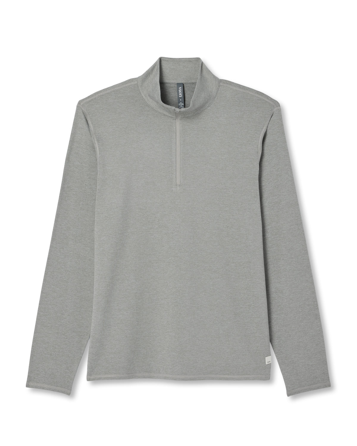 Ponto 1/2 Zip Mock Neck Men's Driftwood Heather Top | Vuori On sale