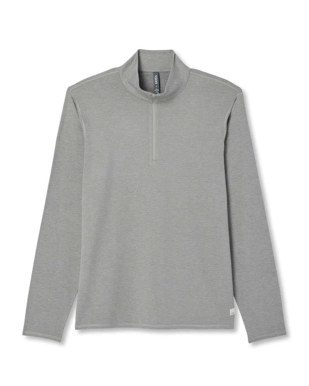 Ponto 1/2 Zip Mock Neck Men's Driftwood Heather Top | Vuori On sale