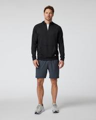 Ponto Performance Half Zip Hoodie Men's Black Half Zip | Vuori Online