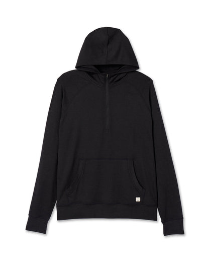 Ponto Performance Half Zip Hoodie Men's Black Half Zip | Vuori Online