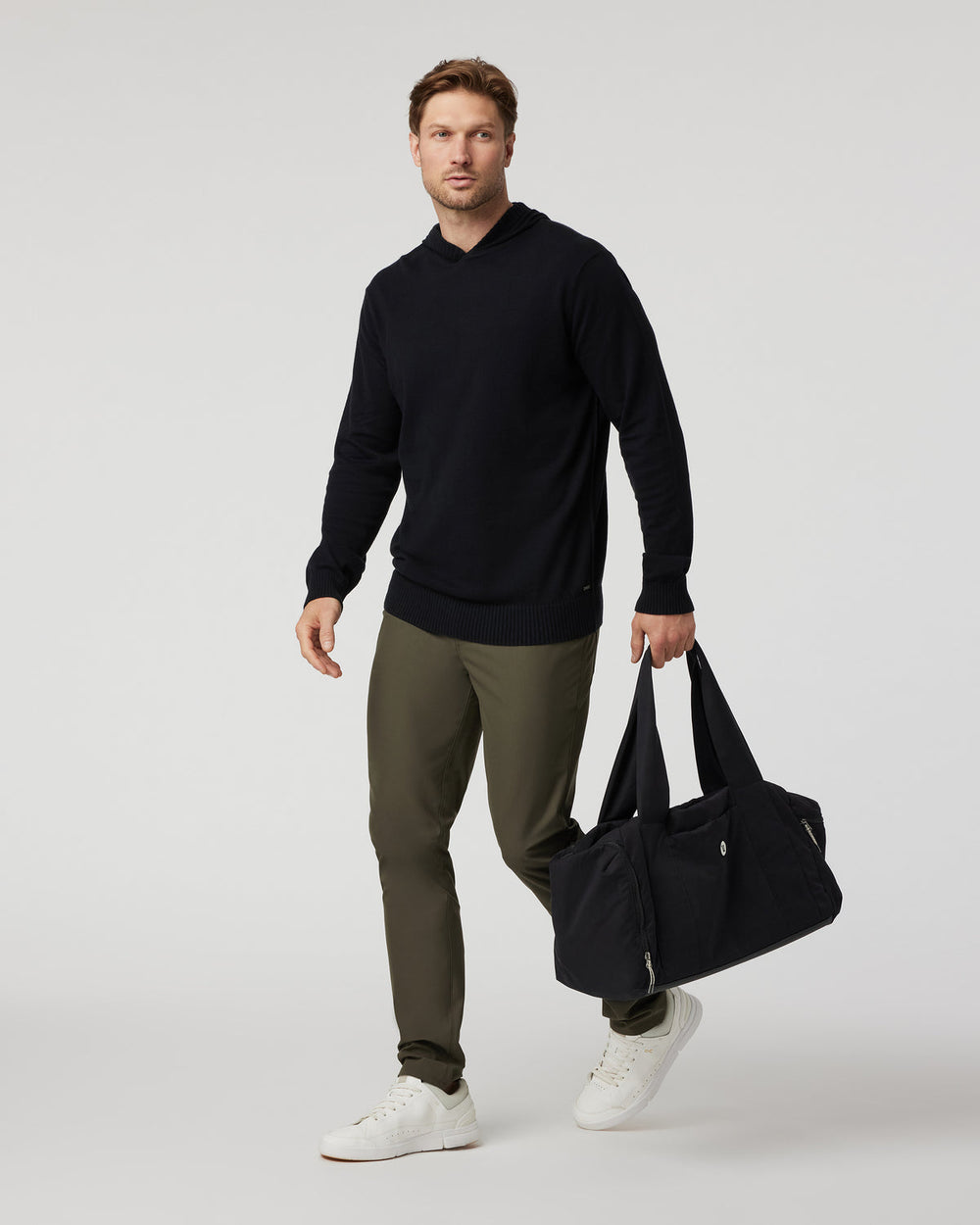 Fluent Sweater Hoodie Black Cotton Cashmere Hoodie | Vuori Outlet