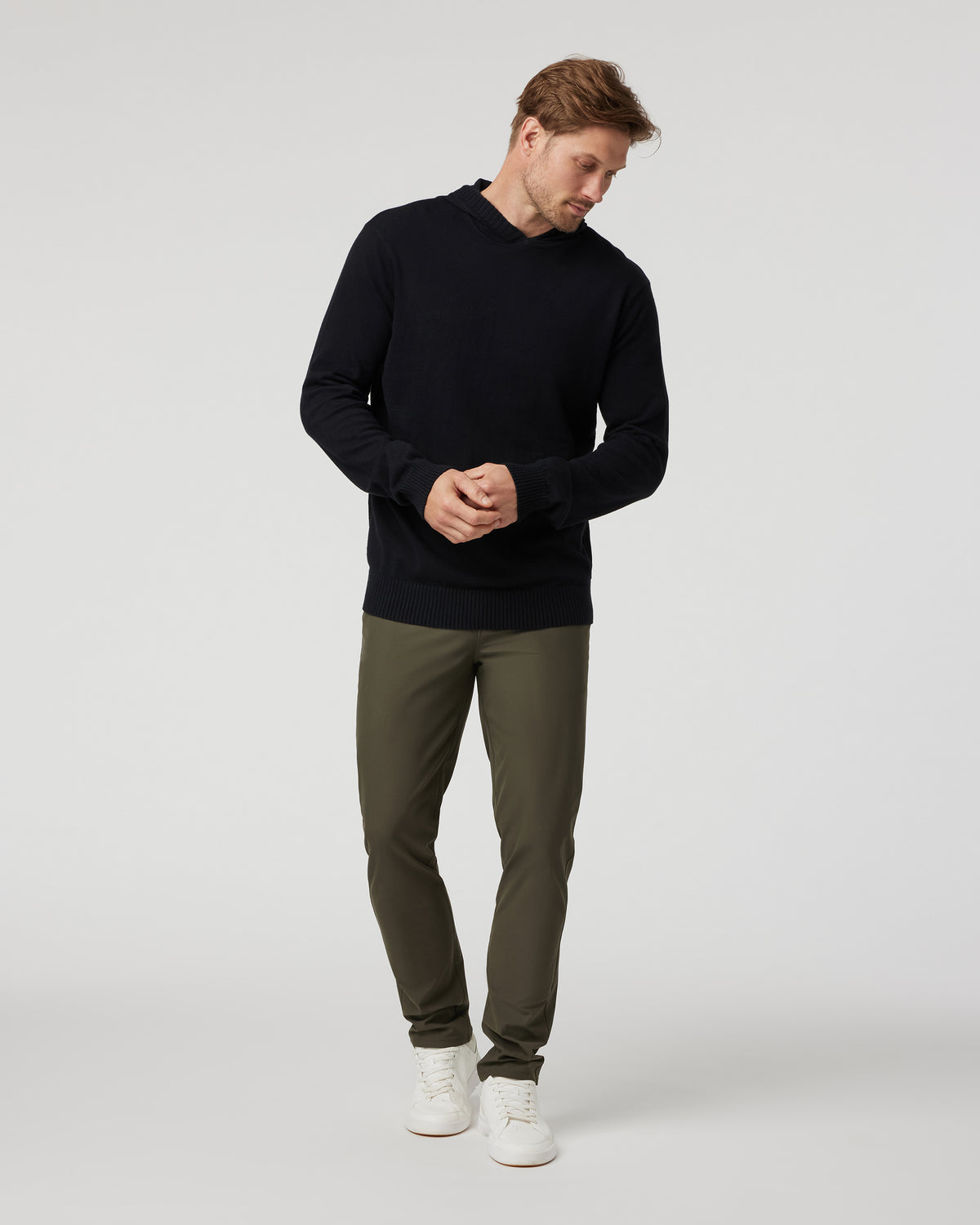 Fluent Sweater Hoodie Black Cotton Cashmere Hoodie | Vuori Outlet