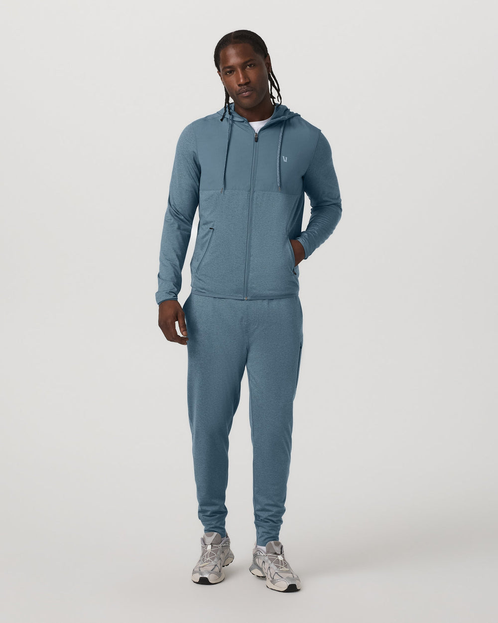 Sunday Element Jacket Men's Smoke Blue Heather Jacket | Vuori US