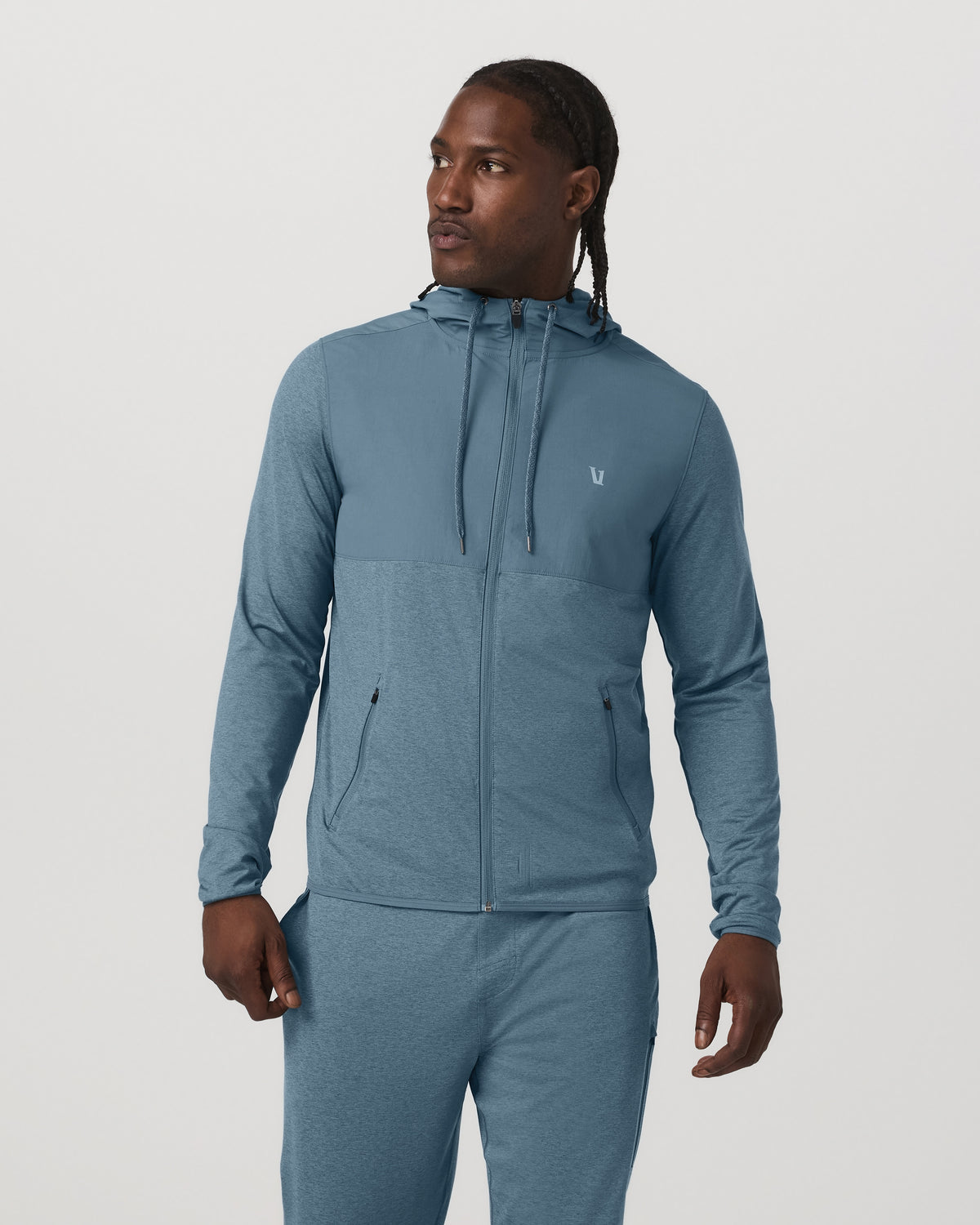 Sunday Element Jacket Men's Smoke Blue Heather Jacket | Vuori US