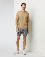 Ponto Performance Crew Sungold Heather Pullover | Vuori Clothing