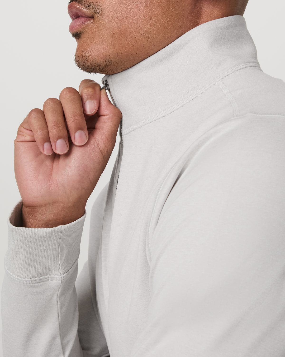 Coronado 1/2 Zip Men's Salt Heather Pullover | Vuori Sale