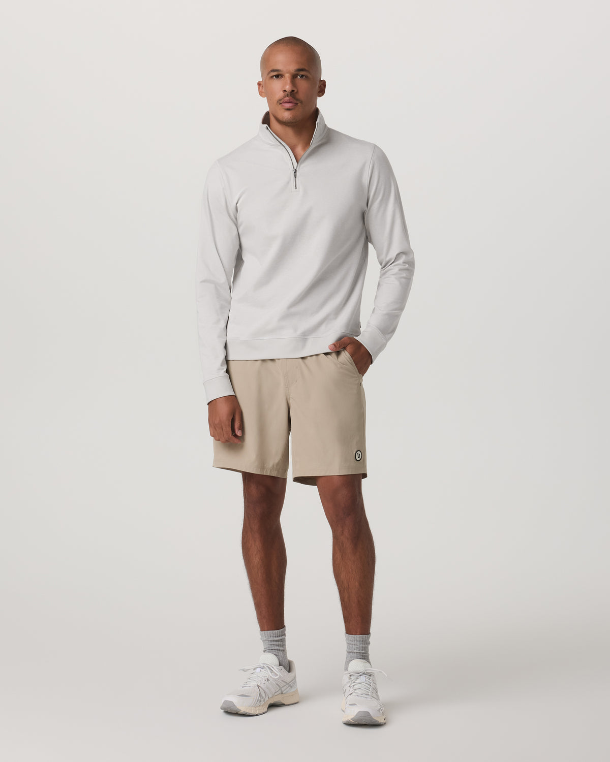 Coronado 1/2 Zip Men's Salt Heather Pullover | Vuori Sale