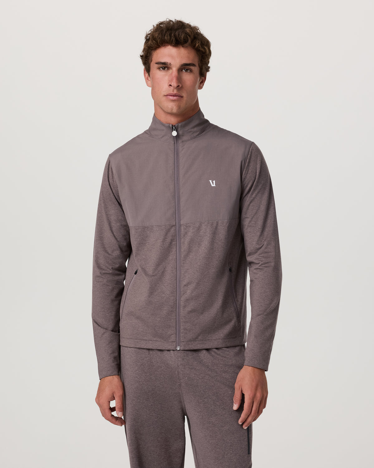 Men's Sunday Element Track Jacket Huckleberry Heather | Vuori On sale
