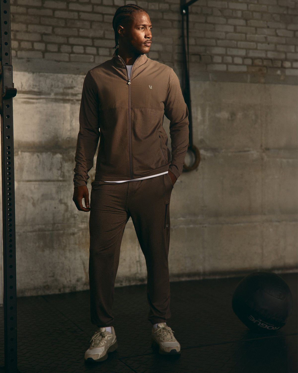 Men's Sunday Element Track Jacket Huckleberry Heather | Vuori On sale