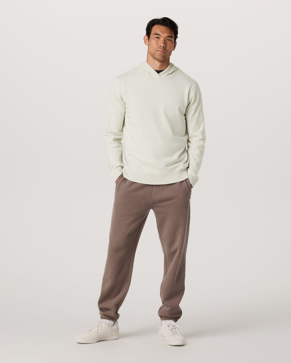 Fluent Sweater Hoodie Men's Winter Grey Cashmere Hoodie | Vuori US