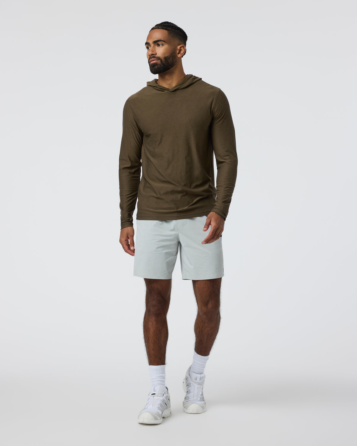 Strato Tech Hoodie Men's Moss Green Workout Hoodie | Vuori Clothing
