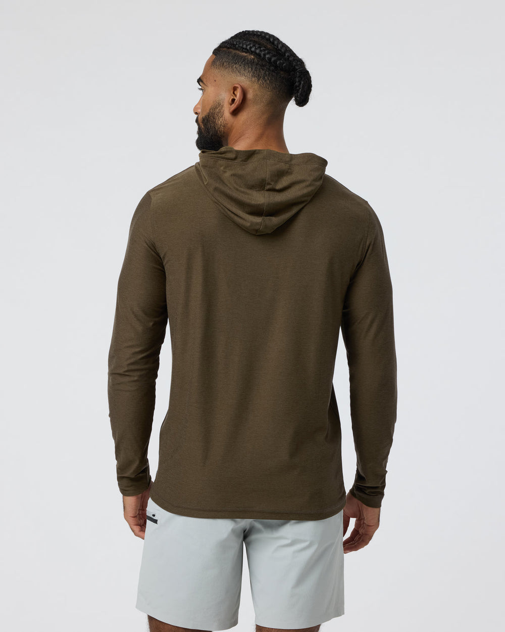 Strato Tech Hoodie Men's Moss Green Workout Hoodie | Vuori Clothing