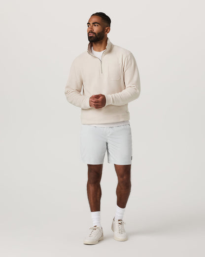 Beach Fleece 1/2 Zip - Relaxed Bone Heather Pullover | Vuori