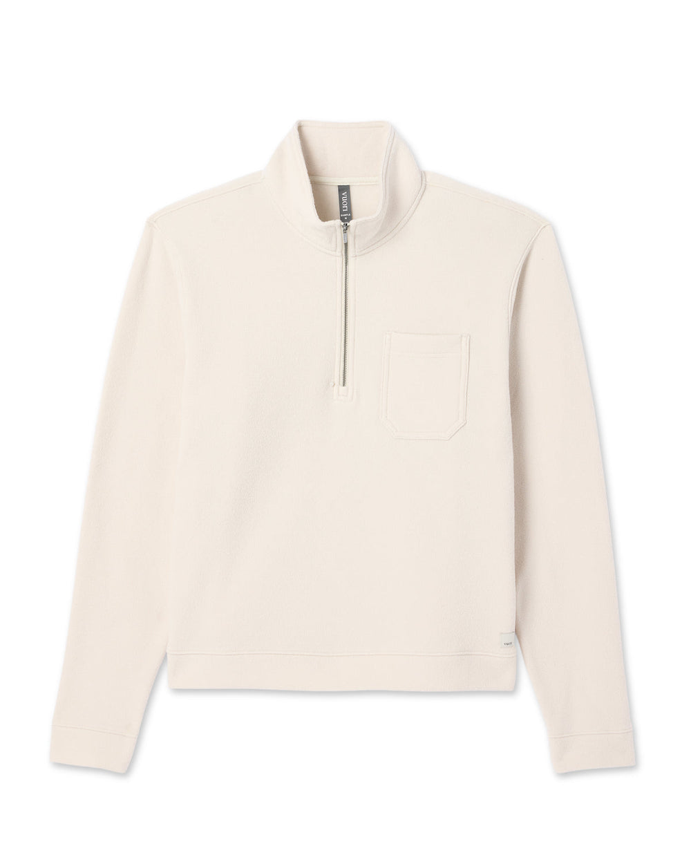 Beach Fleece 1/2 Zip - Relaxed Bone Heather Pullover | Vuori