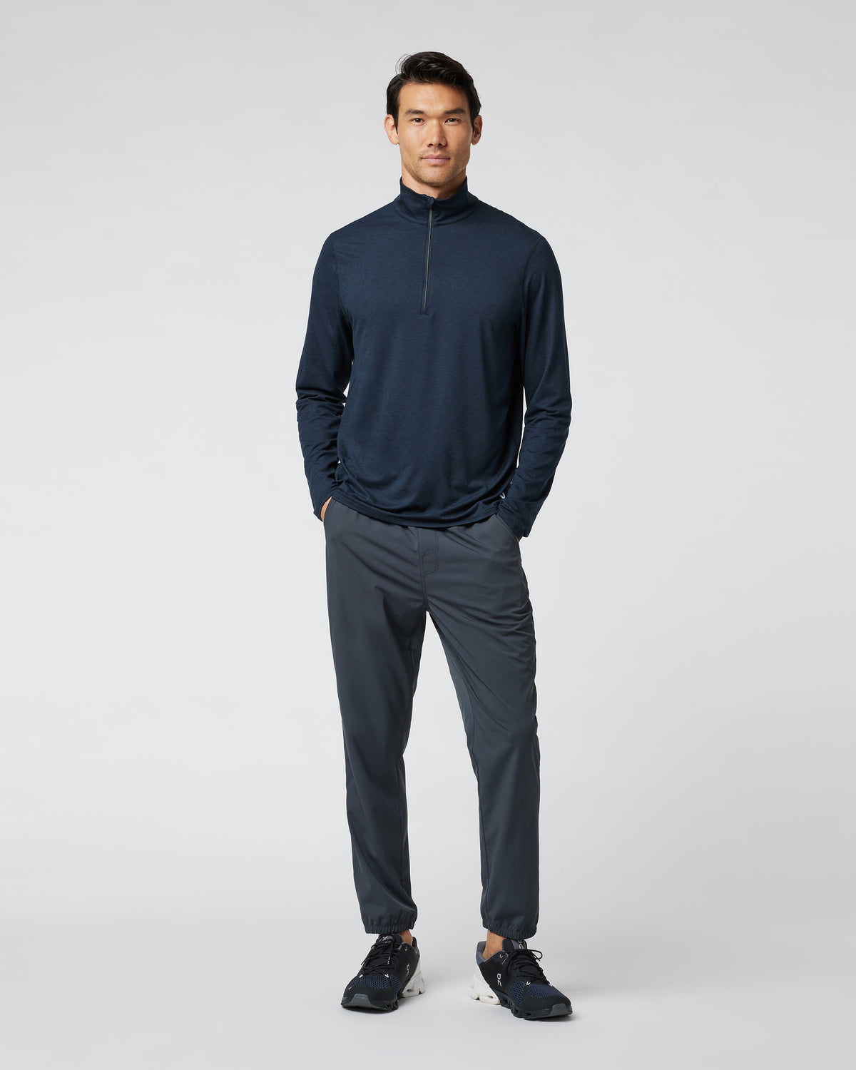 Ease Performance Half Zip 2.0 Ink Heather | Vuori Discount