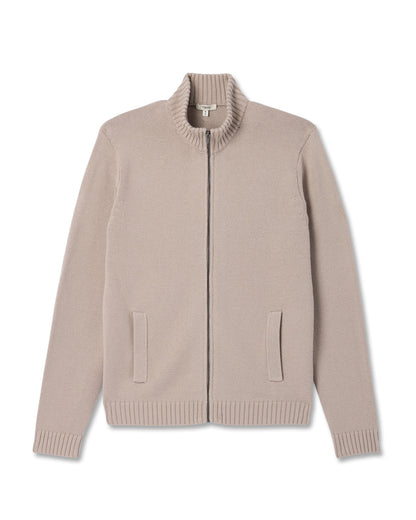 Denver Full Zip Sweater Men's Willow Grey Zip Sweater | Vuori On sale