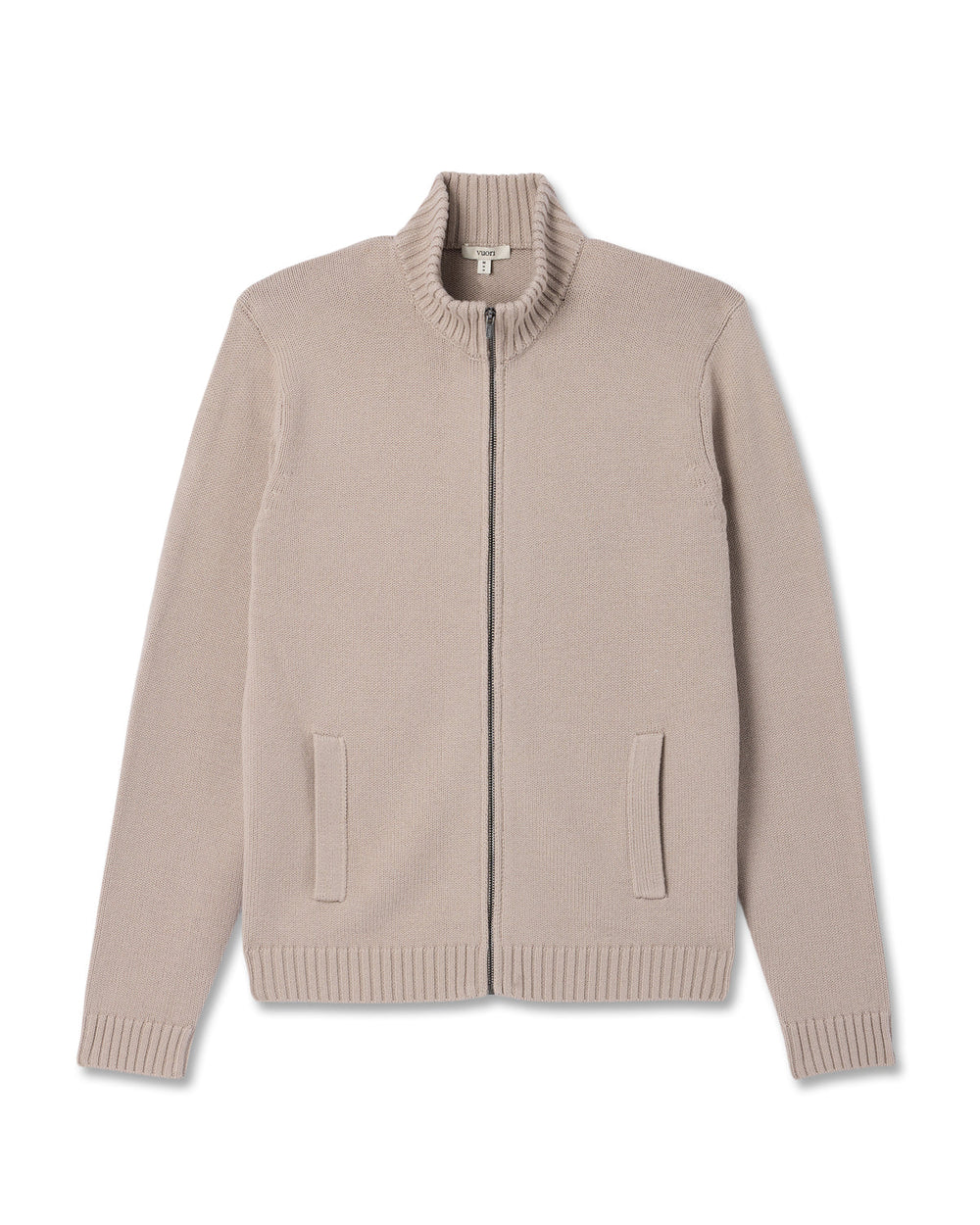 Denver Full Zip Sweater Men's Willow Grey Zip Sweater | Vuori On sale