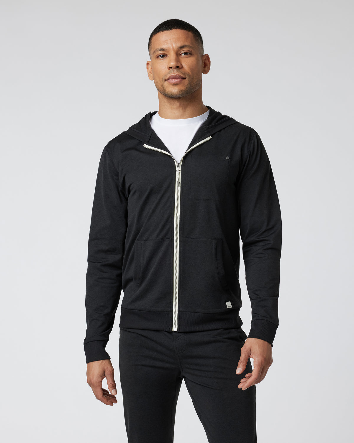 Coronado Hoodie Men's Black Zip Up Hoodie | Vuori US