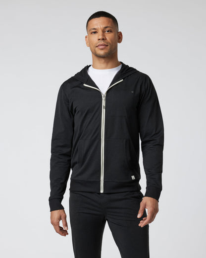 Coronado Hoodie Men's Black Zip Up Hoodie | Vuori US
