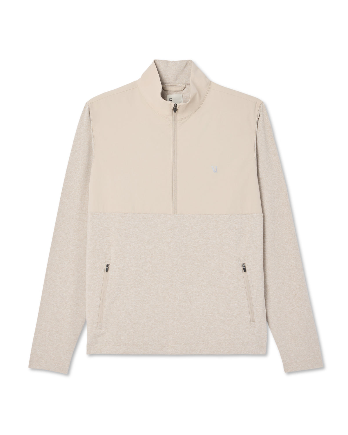 Sunday Element 1/2 Zip Men's Toast Heather Pullover | Vuori Clothing