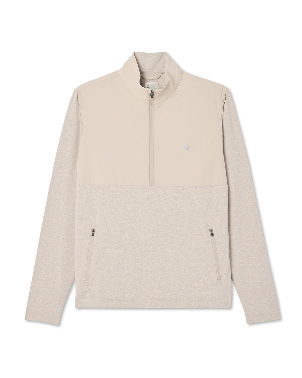 Sunday Element 1/2 Zip Men's Toast Heather Pullover | Vuori Clothing