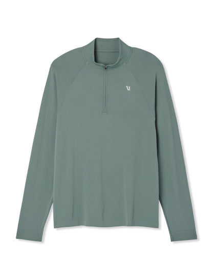 Clearview Seamless Quarter Zip Men's Marsh Long Sleeve | Vuori Outlet