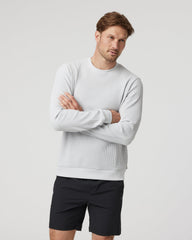 Jamestown Crew Men's Frost Grey Waffle Crewneck | Vuori US