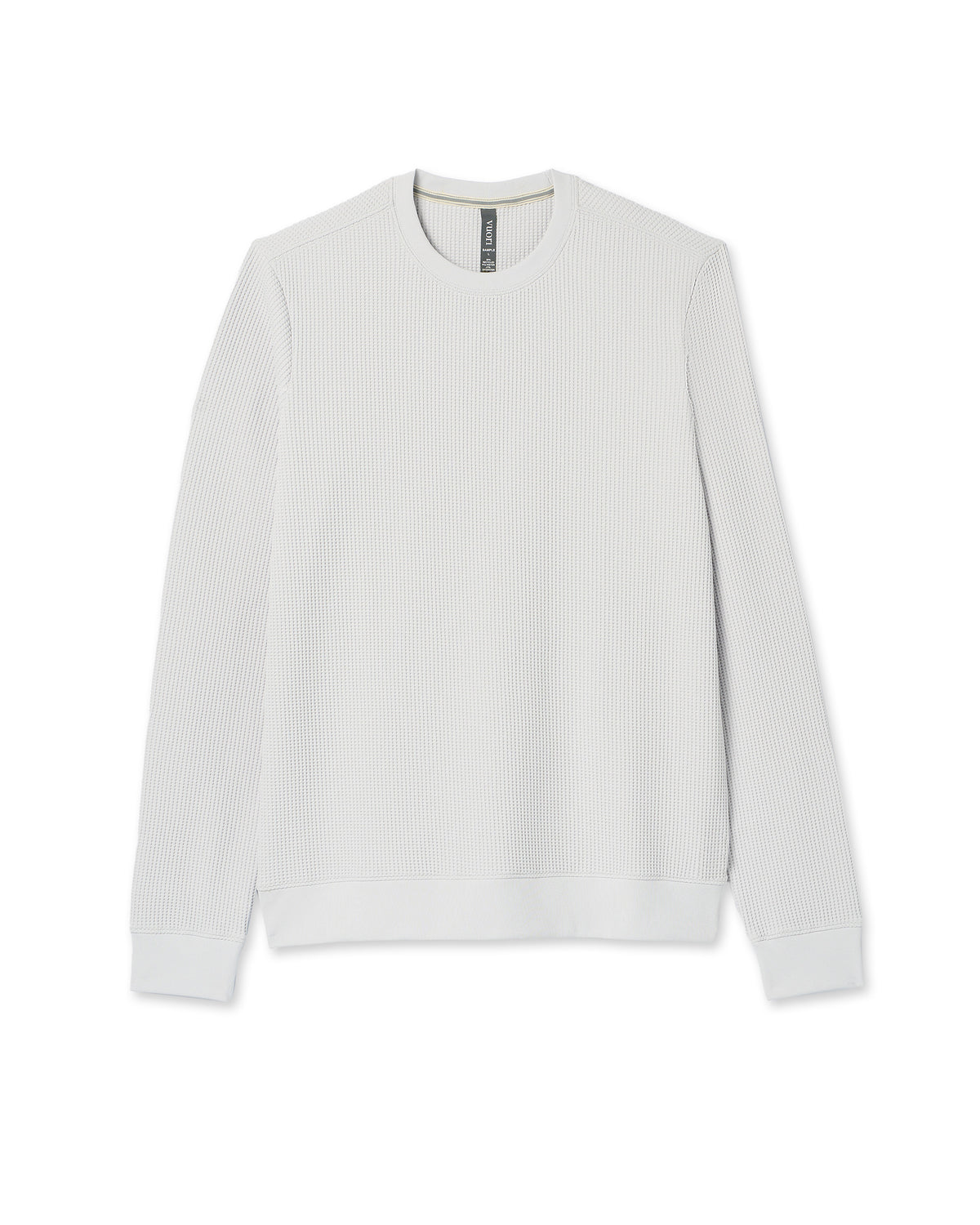 Jamestown Crew Men's Frost Grey Waffle Crewneck | Vuori US