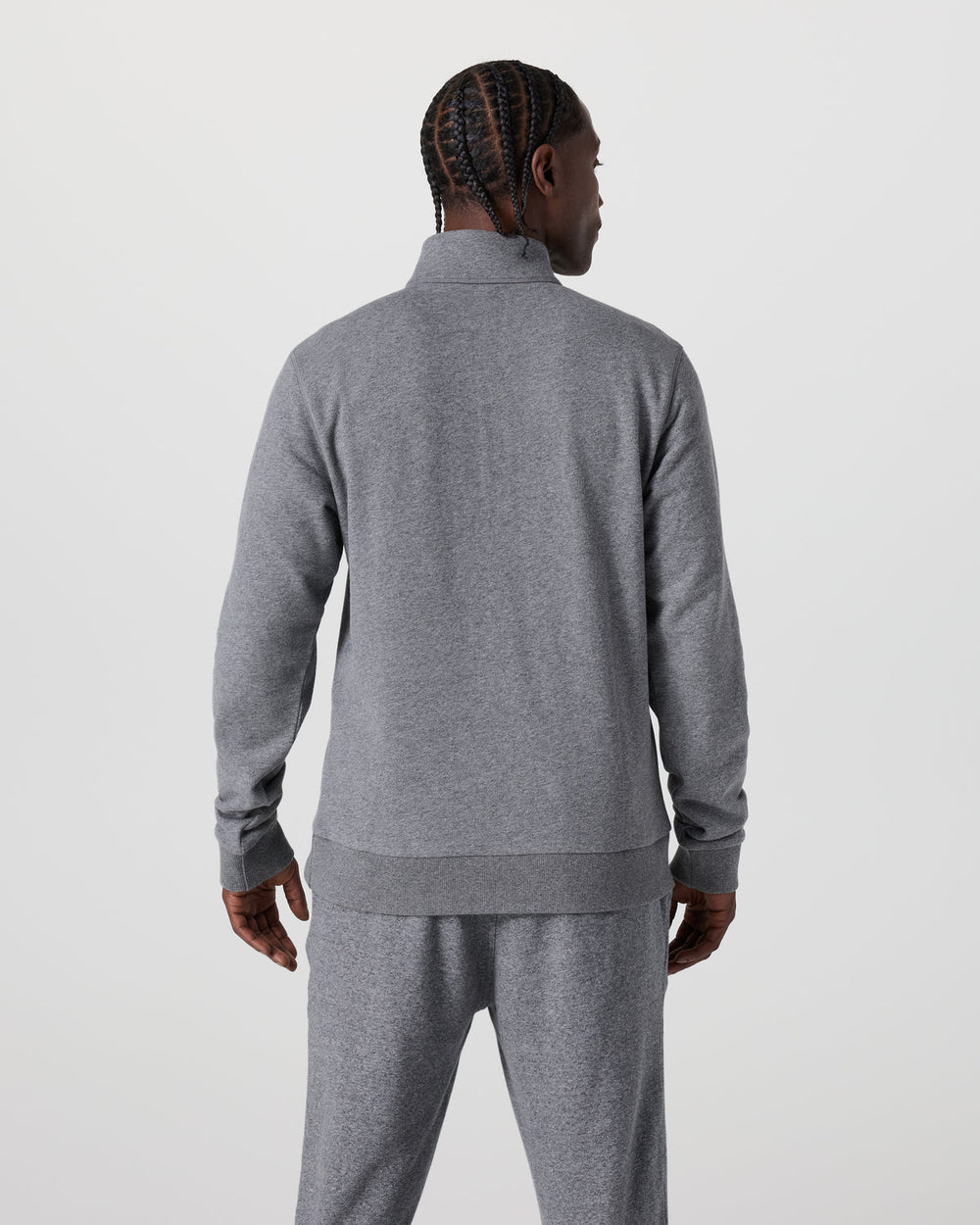 Cypress 1/4 Zip 2.0 Heather Grey | Vuori