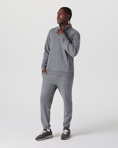 Cypress 1/4 Zip 2.0 Heather Grey | Vuori