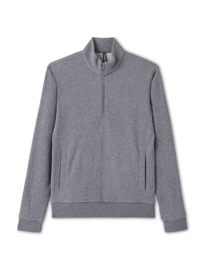 Cypress 1/4 Zip 2.0 Heather Grey | Vuori