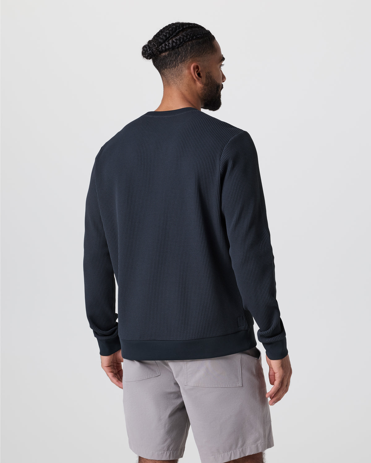 Jamestown Crew Men's Navy Waffle Crewneck | Vuori Sale