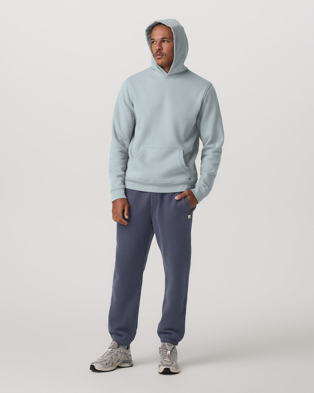 Seaside Pullover Hoodie Men's Blue Haze Pullover Hoodie | Vuori For sale