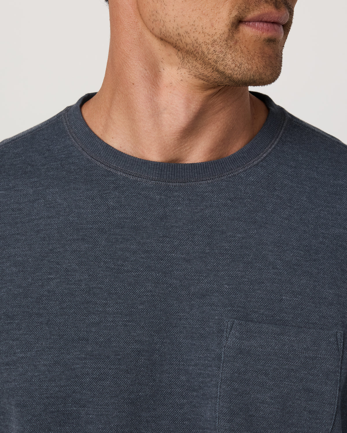 Jeffreys Crew 2.0 Men's Navy Heather Pullover Crewneck | Vuori Online