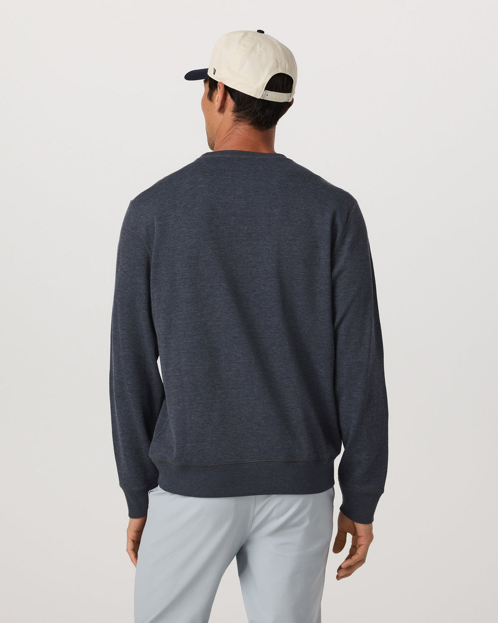 Jeffreys Crew 2.0 Men's Navy Heather Pullover Crewneck | Vuori Online
