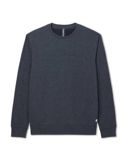Jeffreys Crew 2.0 Men's Navy Heather Pullover Crewneck | Vuori Online