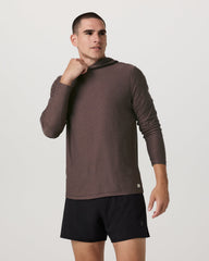 Strato Tech Hoodie Men's Huckleberry Heather Hoodie | Vuori Outlet