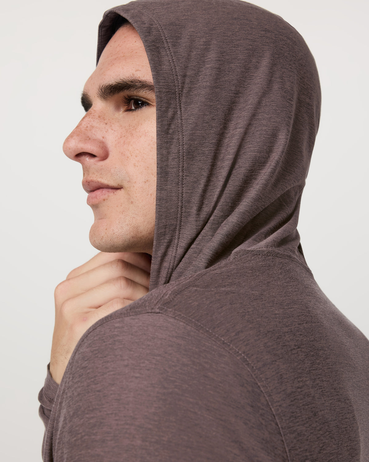 Strato Tech Hoodie Men's Huckleberry Heather Hoodie | Vuori Outlet