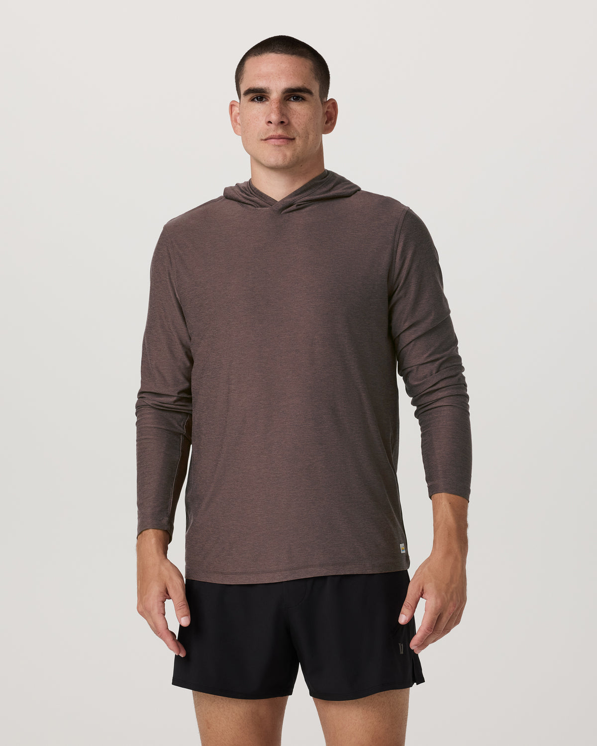 Strato Tech Hoodie Men's Huckleberry Heather Hoodie | Vuori Outlet