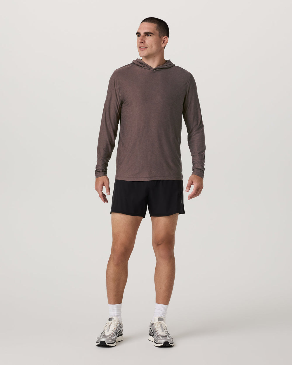 Strato Tech Hoodie Men's Huckleberry Heather Hoodie | Vuori Outlet